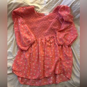 Croft & Barrow Pink Floral Kids Blouse